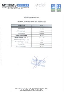 EPDM reclaimed rubber